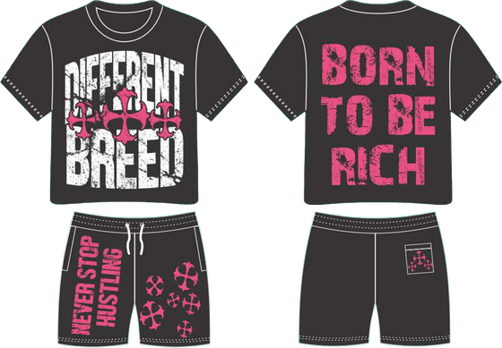 Pink Born 2 Be Rich - Kids Sets