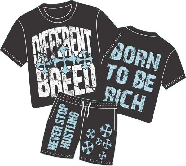 Blue Born 2 Be Rich - Kids Sets