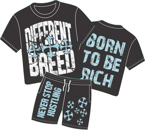 Blue Born 2 Be Rich - Kids Sets