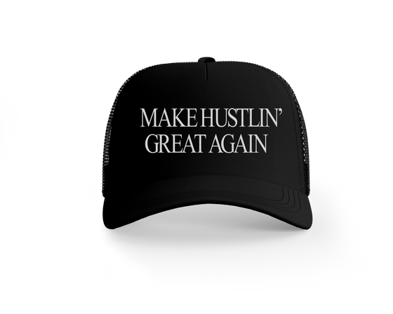 Black Make Hustlin Great Again Hat