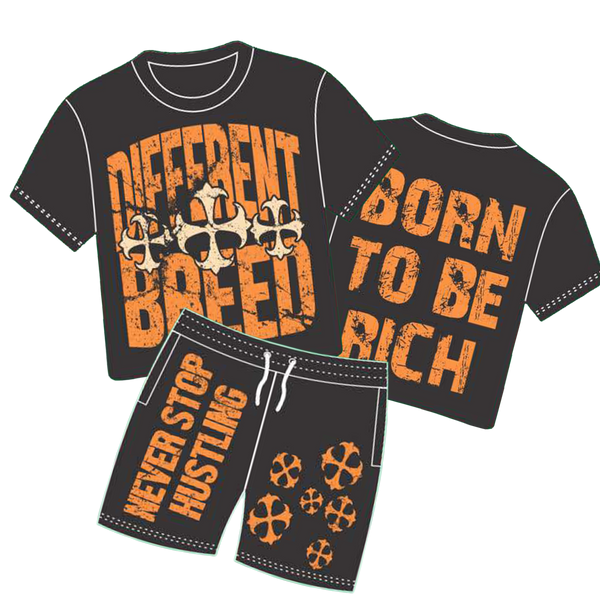 Orange Born 2 Be Rich - Kids Sets