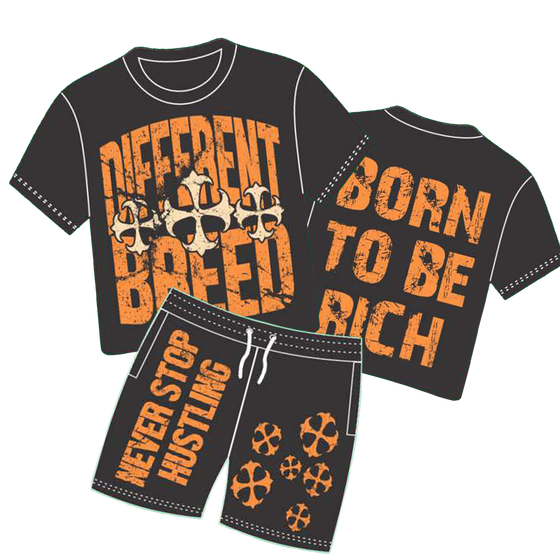 Orange Born 2 Be Rich - Kids Sets